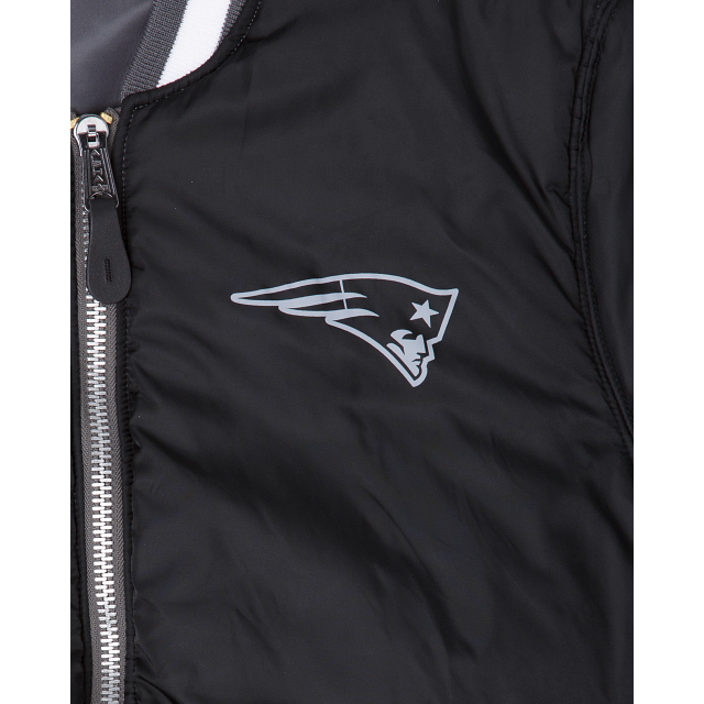 Alpha Industries X New England Patriots Gray MA-1 Bomber Jacket