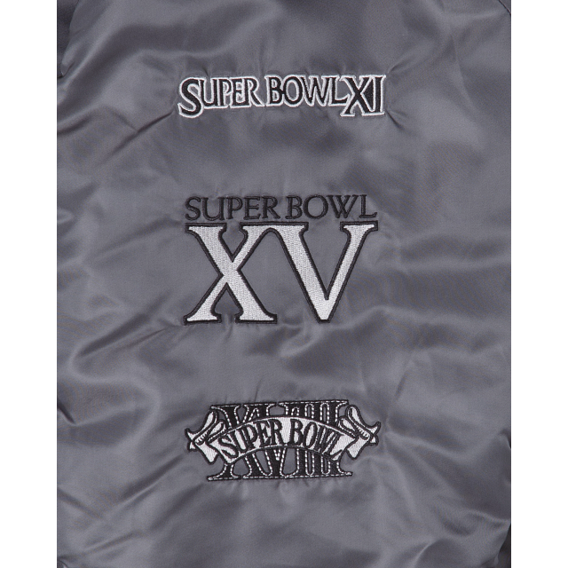 Alpha Industries X Las Vegas Raiders Gray MA-1 Bomber Jacket