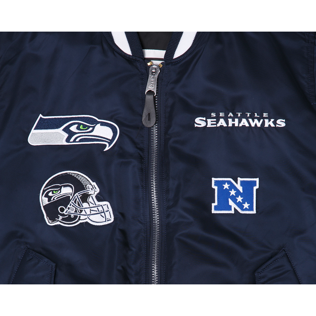Alpha Industries X Seattle Seahawks MA-1 Bomber Jacket