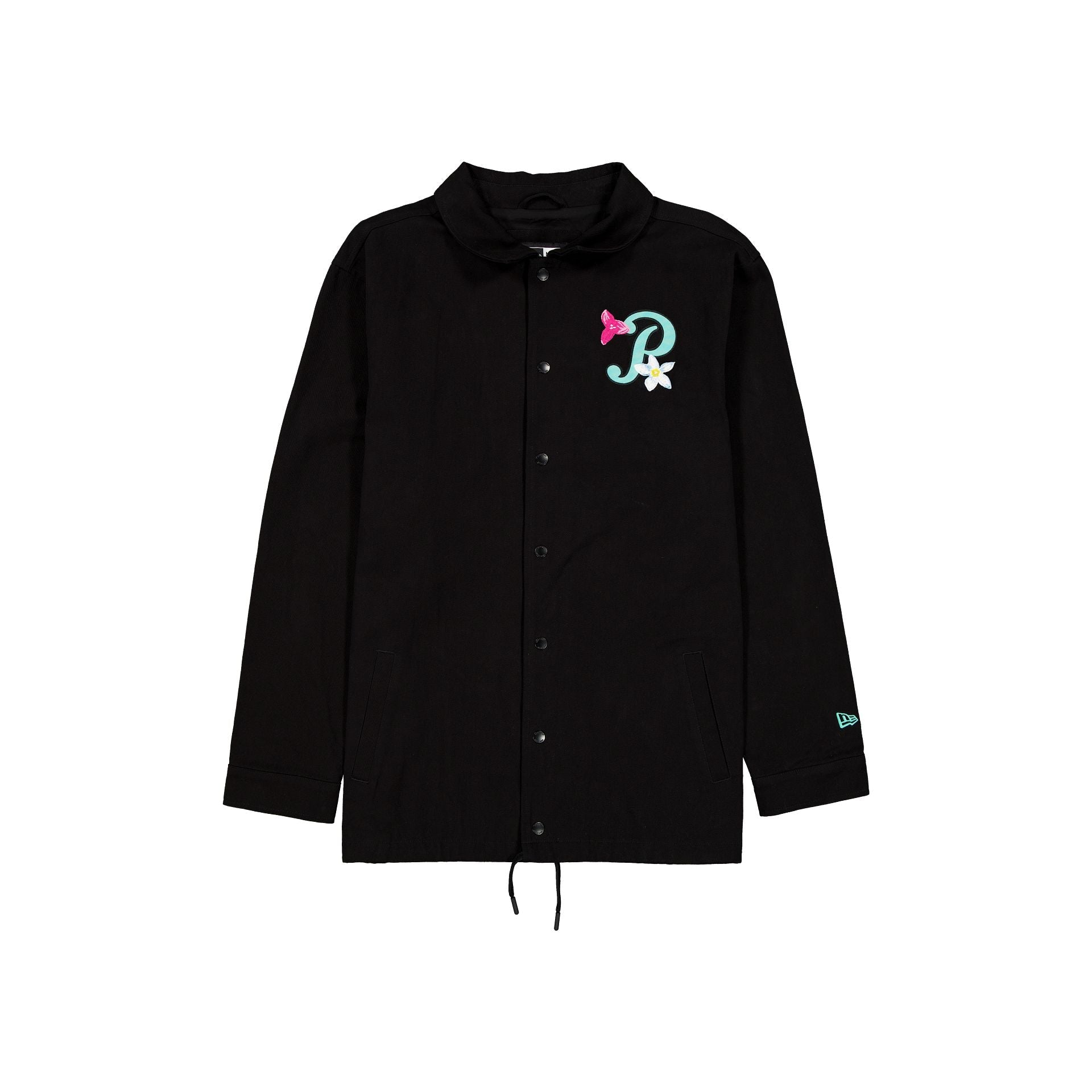 Pericos de Puebla Black Floral Jacket