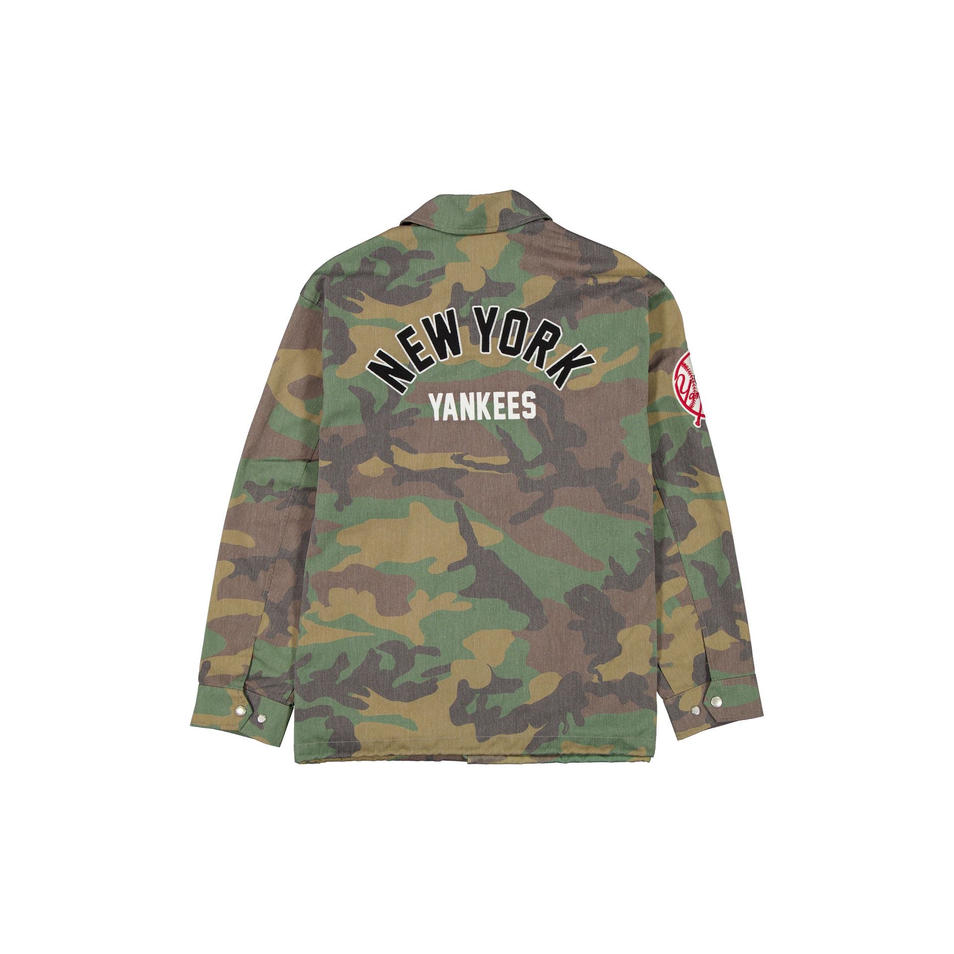 New York Yankees Camo Coach's Jacket