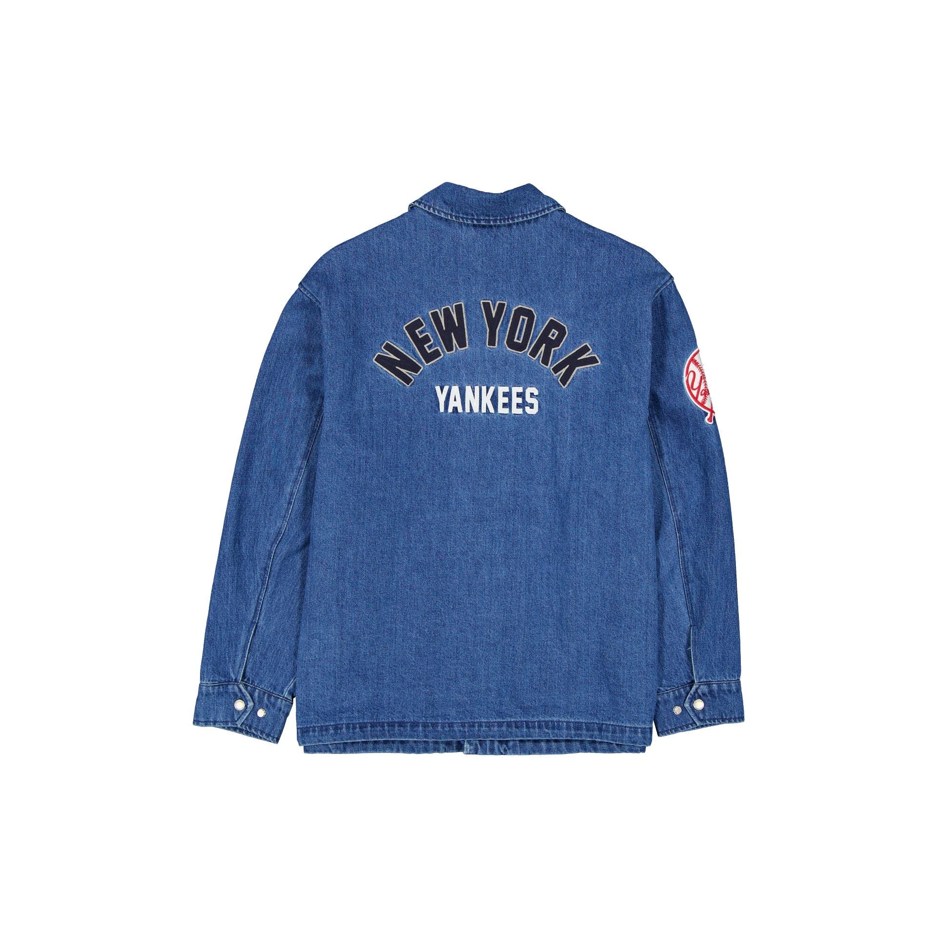 New York Yankees Denim Coach's Jacket