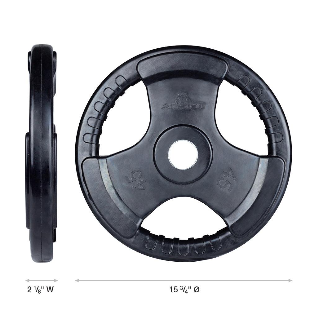 Virgin Rubber Grip Olympic Plates 2 Inch