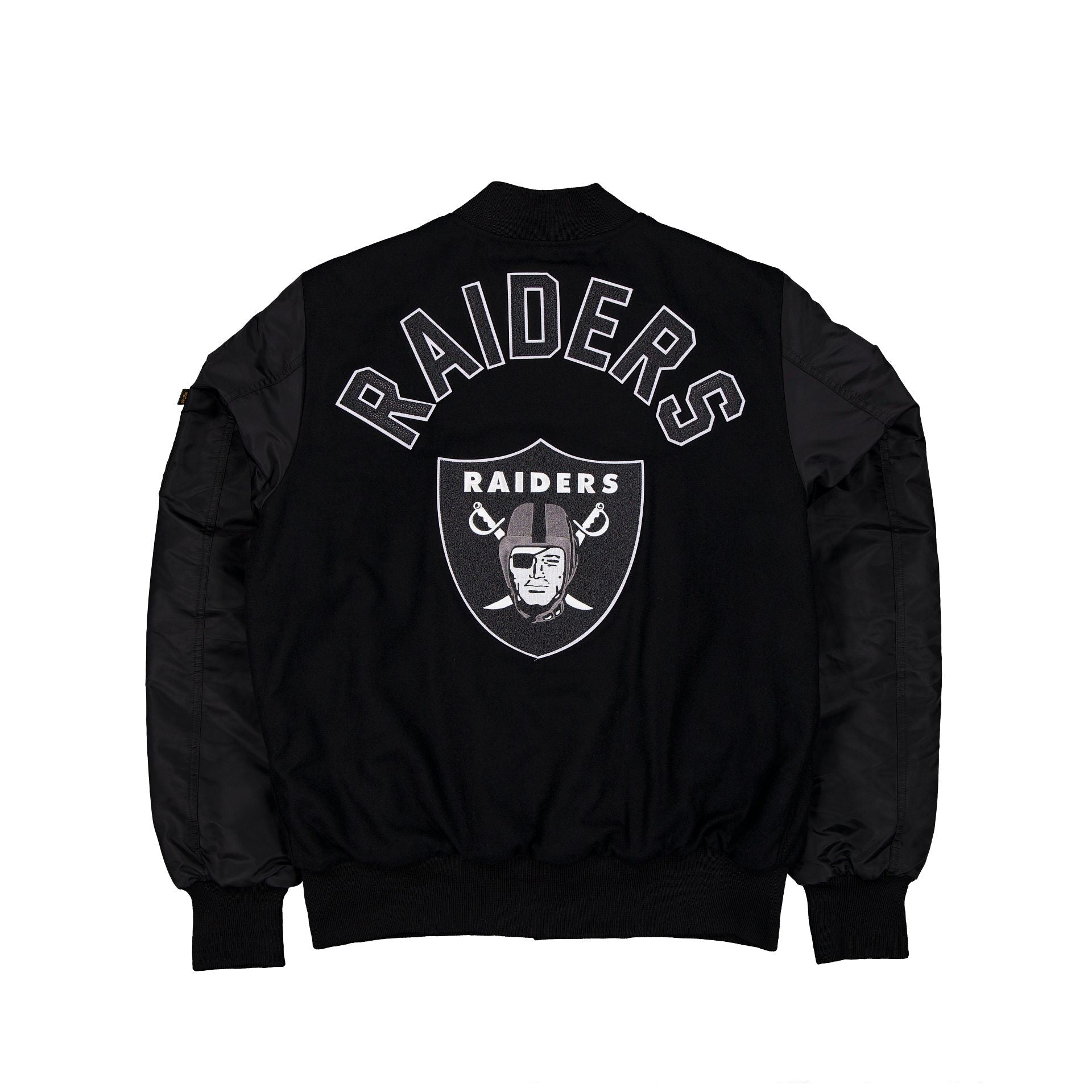 Alpha Industries x Las Vegas Raiders MA-1 Wool Varsity Jacket