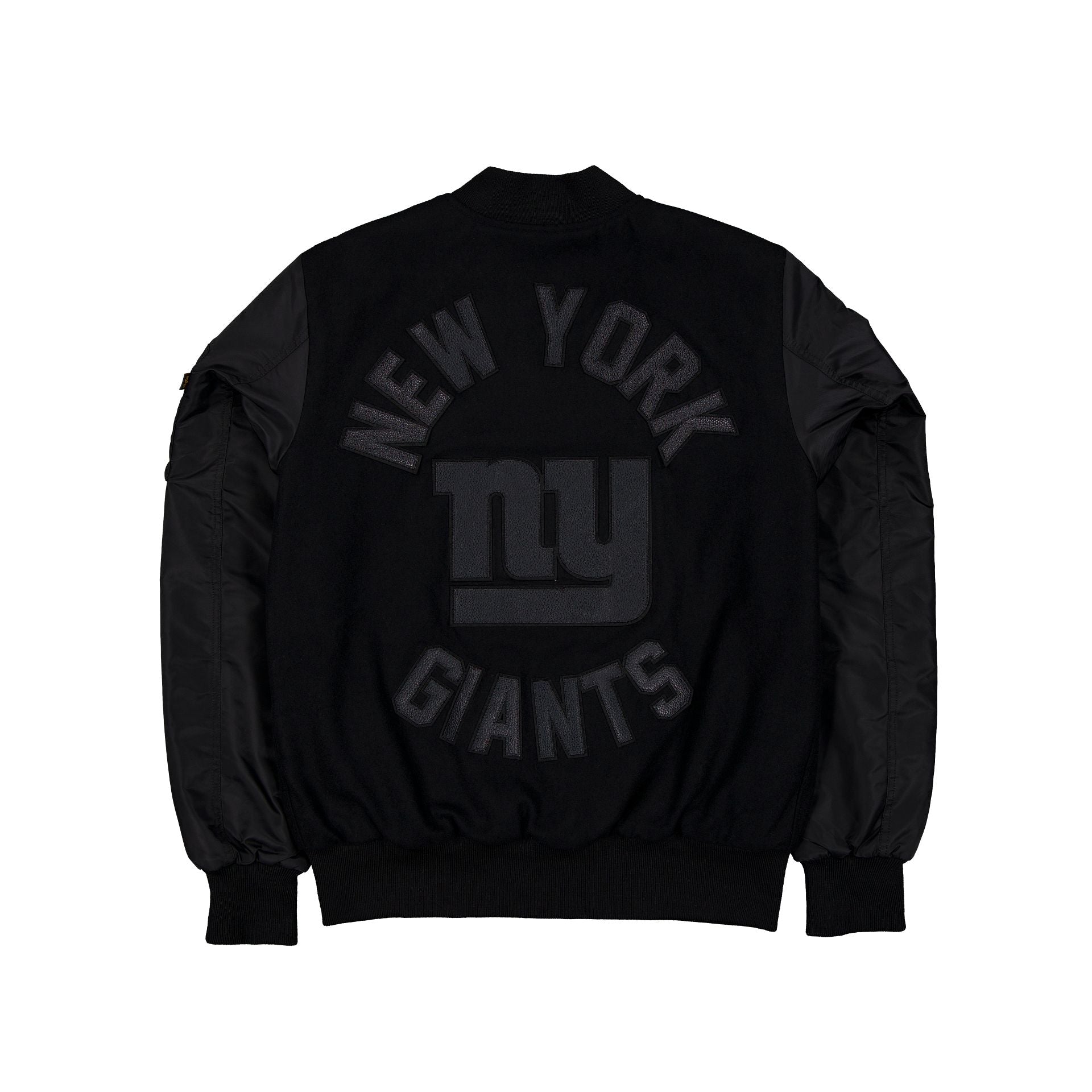 Alpha Industries x New York Giants MA-1 Wool Varsity Jacket Black