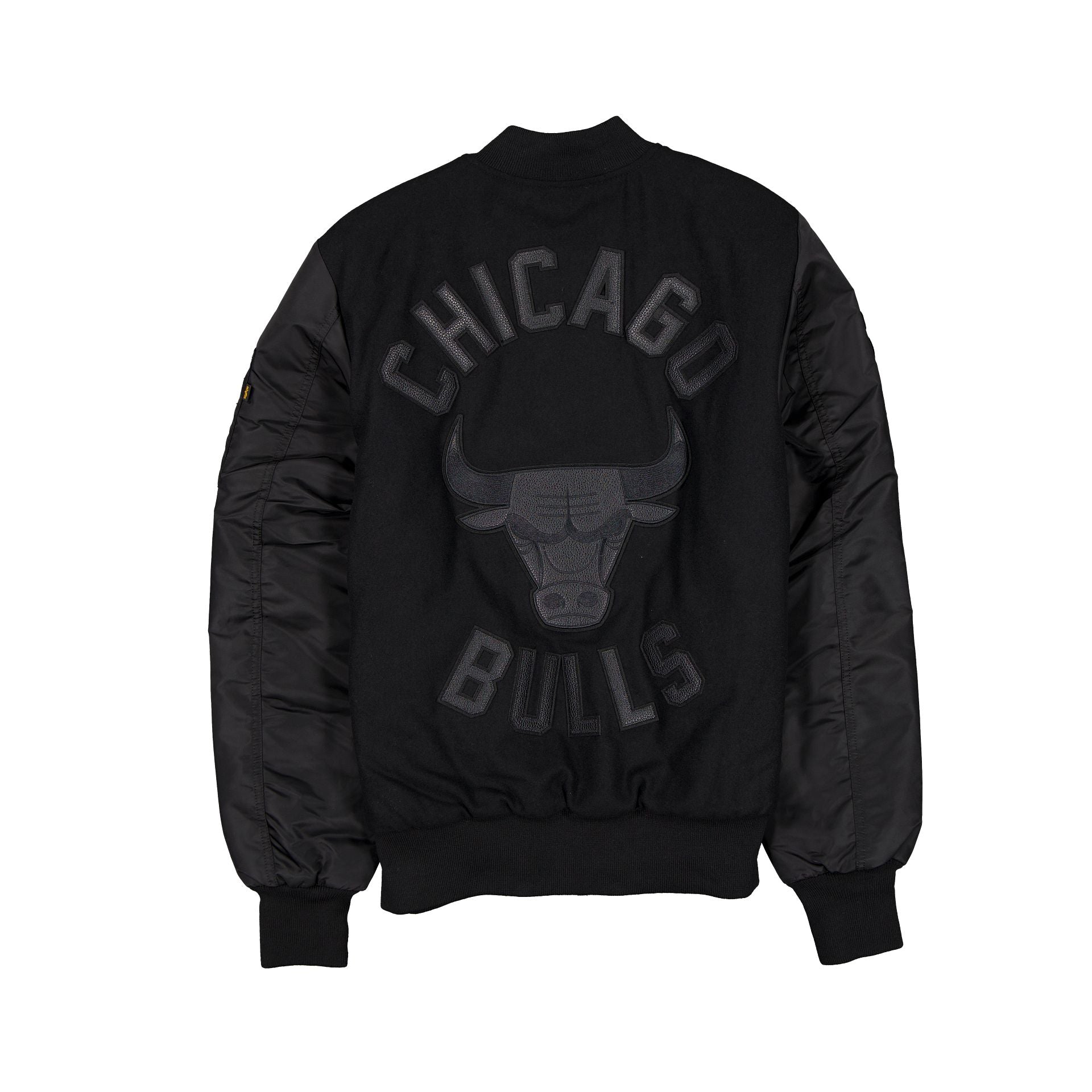 Alpha Industries x Chicago Bulls MA-1 Wool Varsity Jacket Black