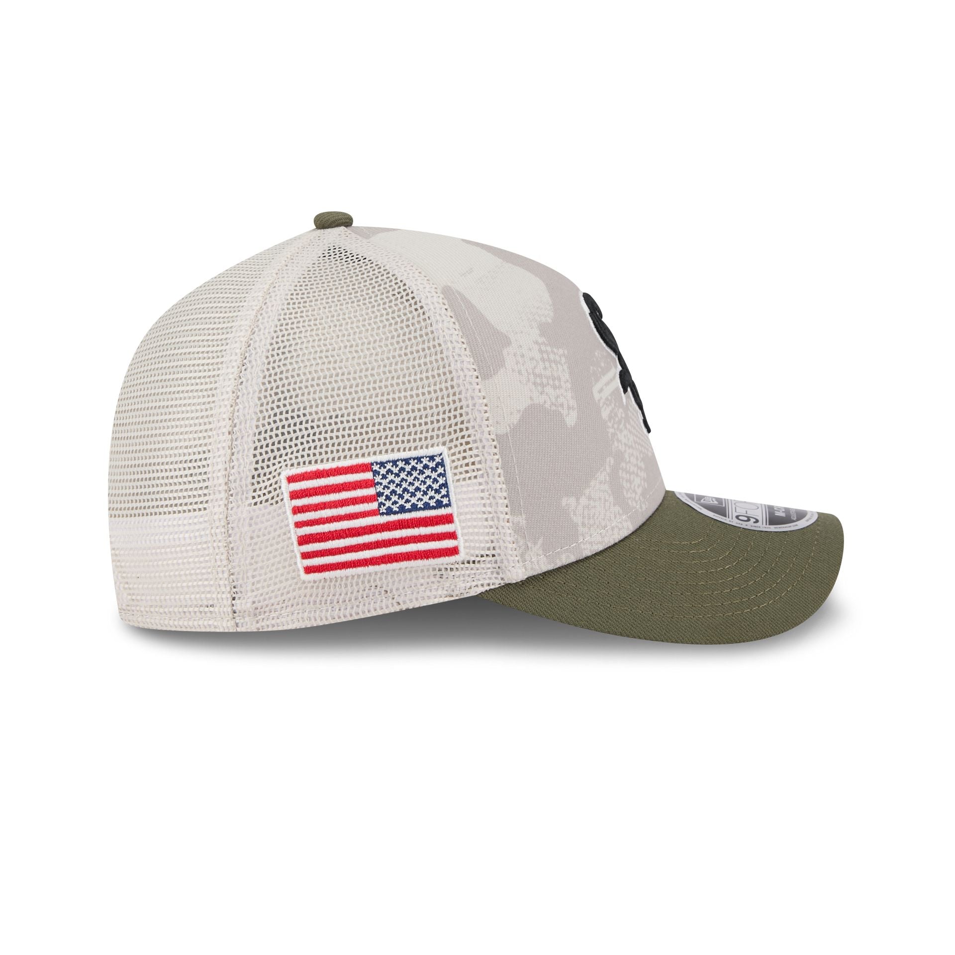 Chicago White Sox Armed Forces Day 2025 9FORTY M-Crown A-Frame Trucker Hat