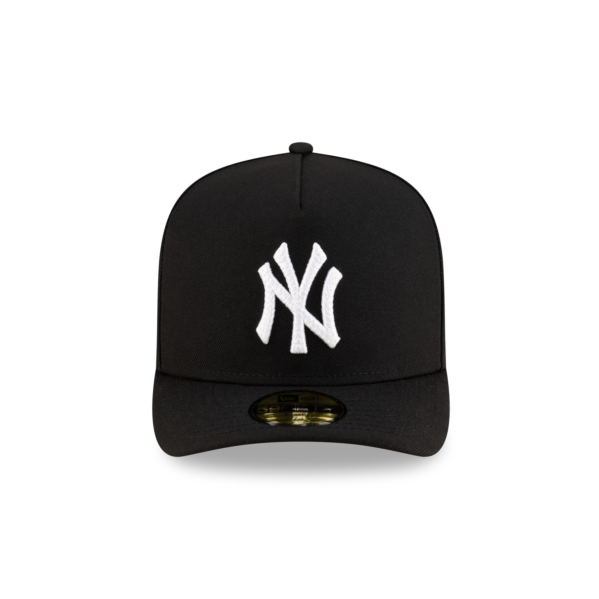 New York Yankees Black Script Safety Pin 59FIFTY A-Frame Fitted Hat