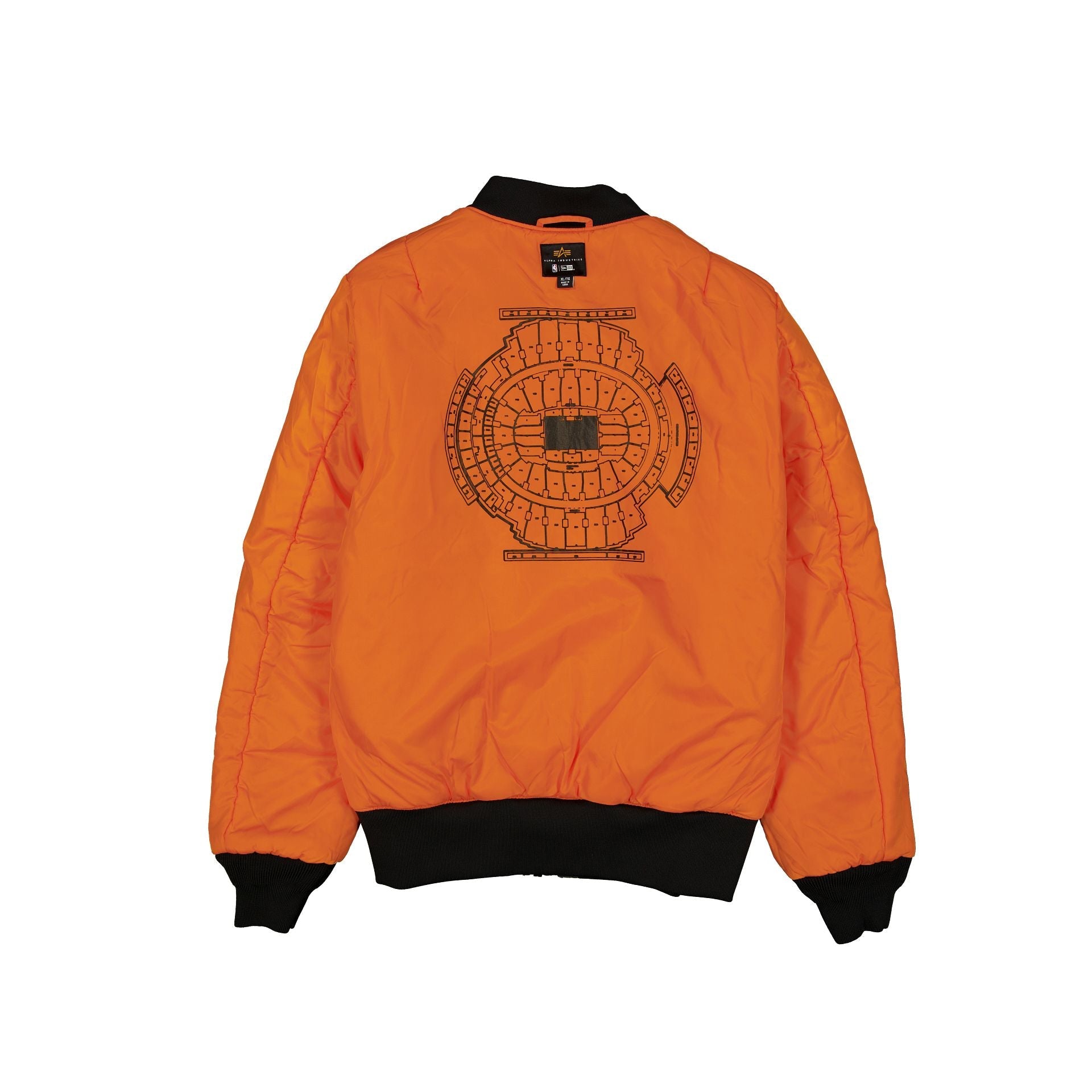 Alpha Industries x New York Knicks Black Camo MA-1 Bomber Jacket