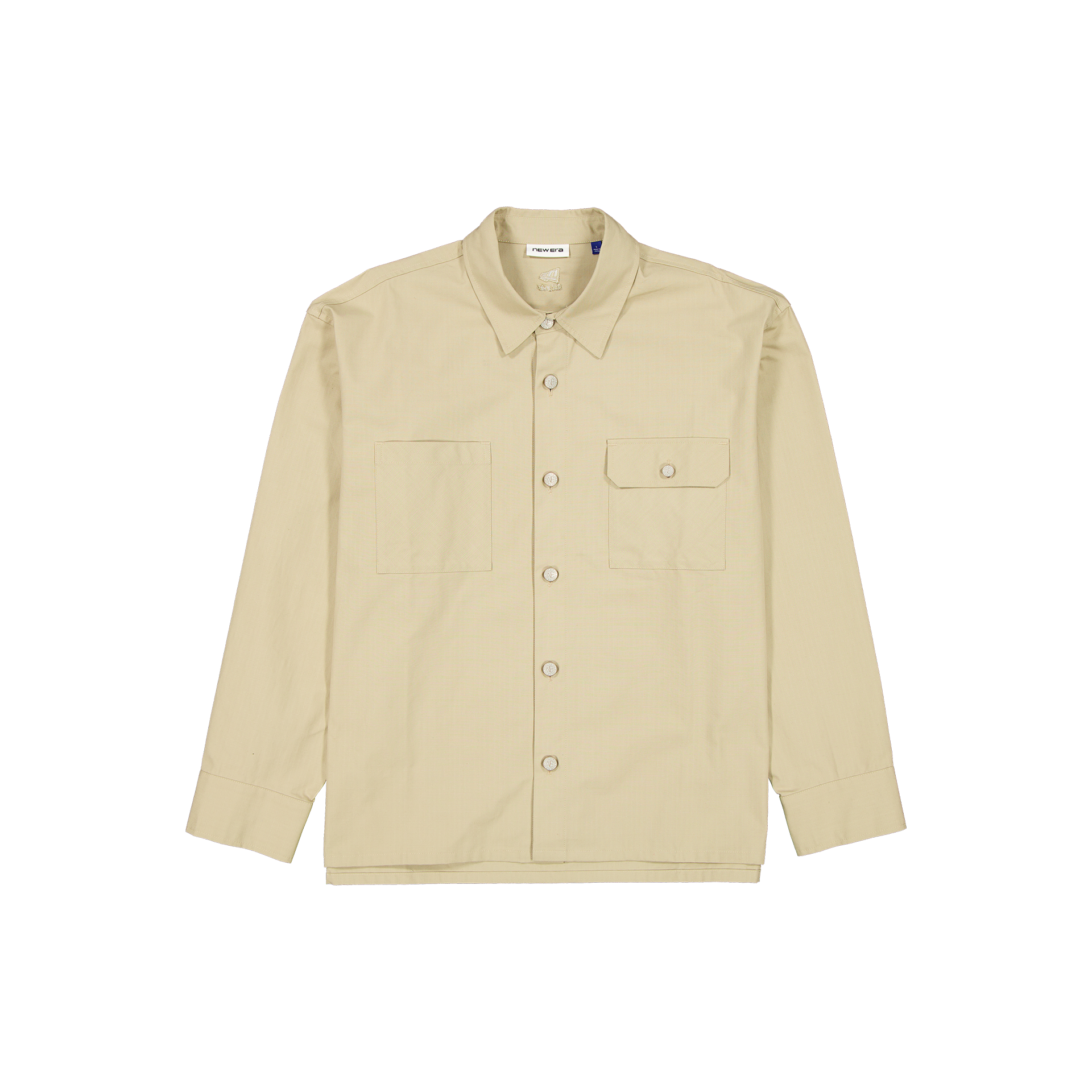 New Era Branded Abbey Stone Military Shacket