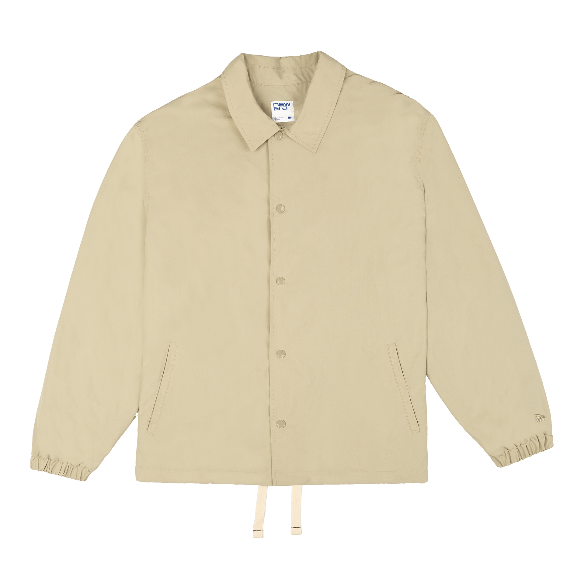 New Era Branded Ripstop Script Nylon Abbey Stone Coach's Jacket