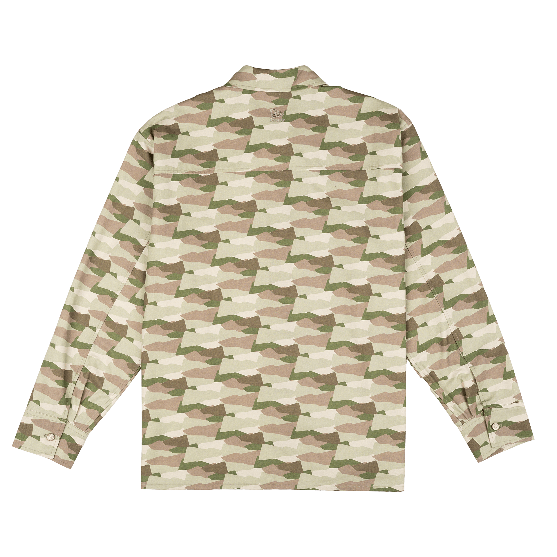 New Era Branded Printed Military Shacket