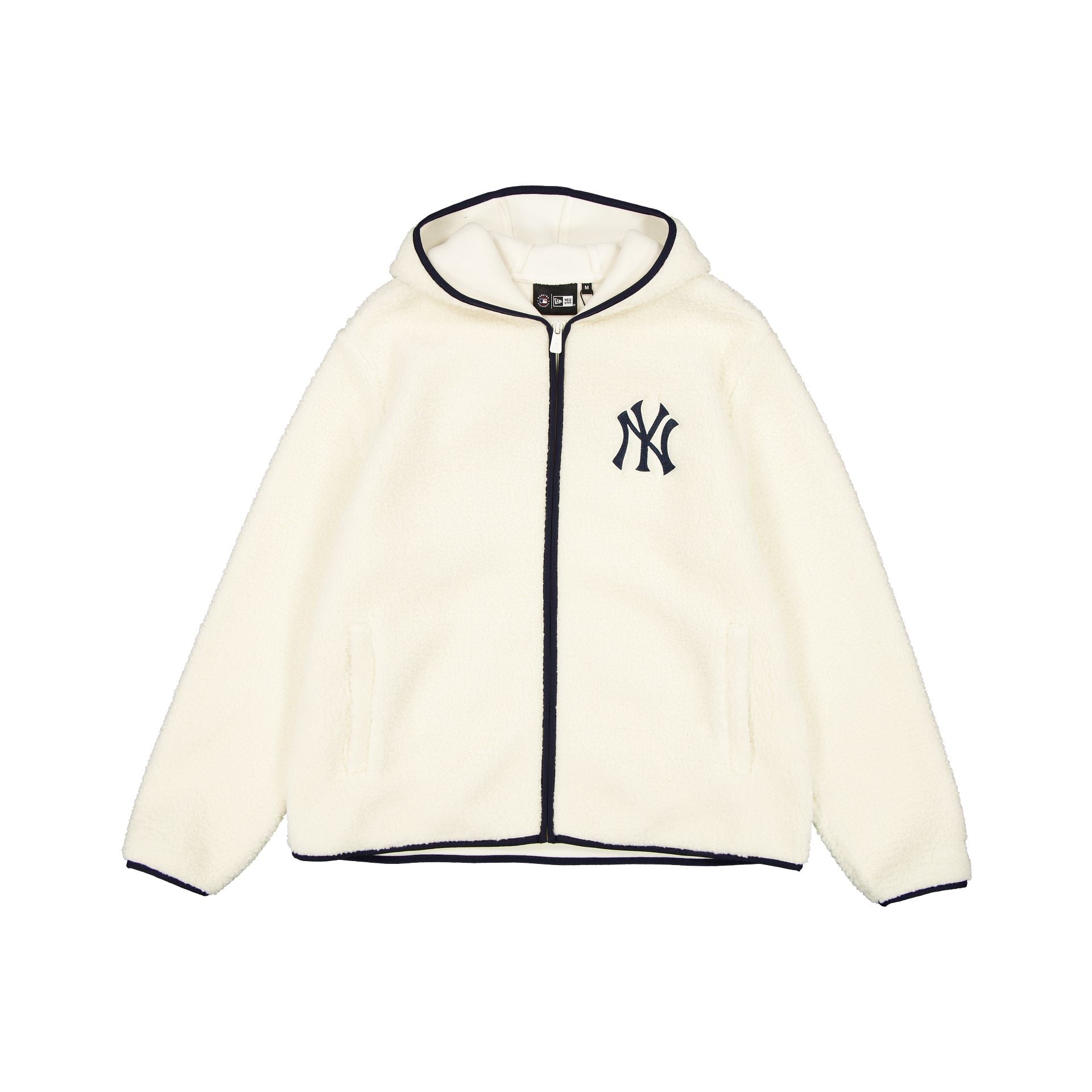 New York Yankees Cream Sherpa Jacket