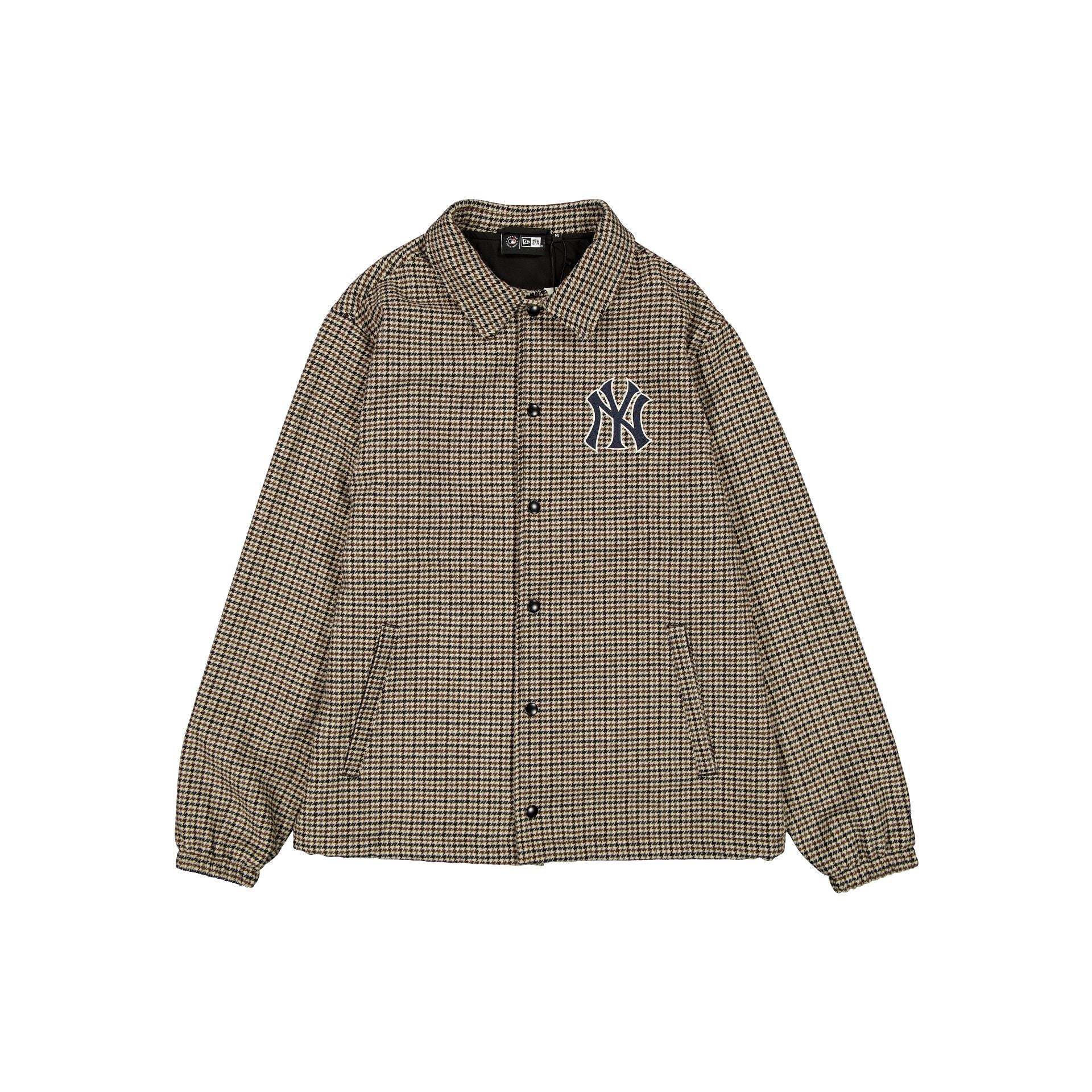 New York Yankees Wool Check Coaches Jacket