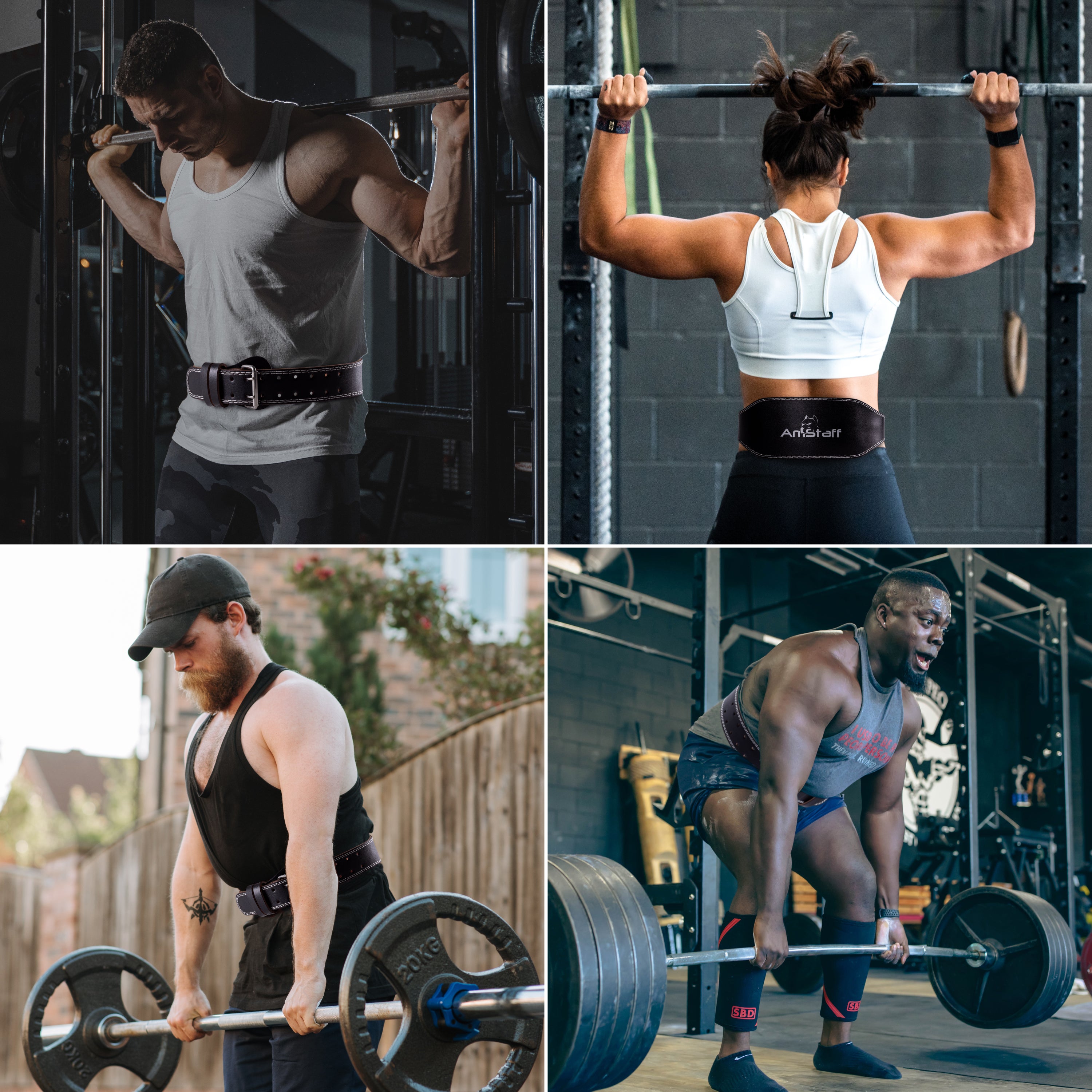 Leather Weight Lifting Belt