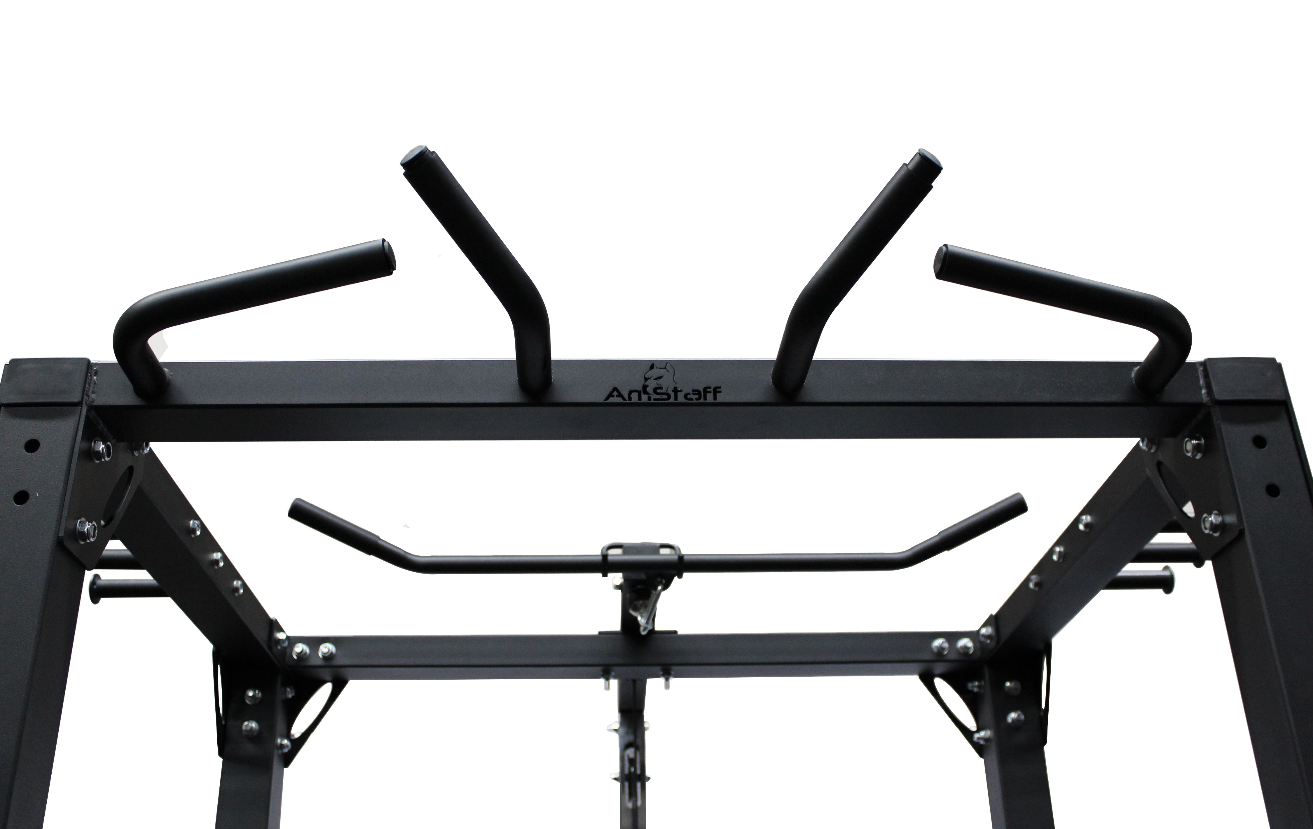 AmStaff Fitness 370 Commercial Power / Squat Rack with Lat/Pull Down Attachment