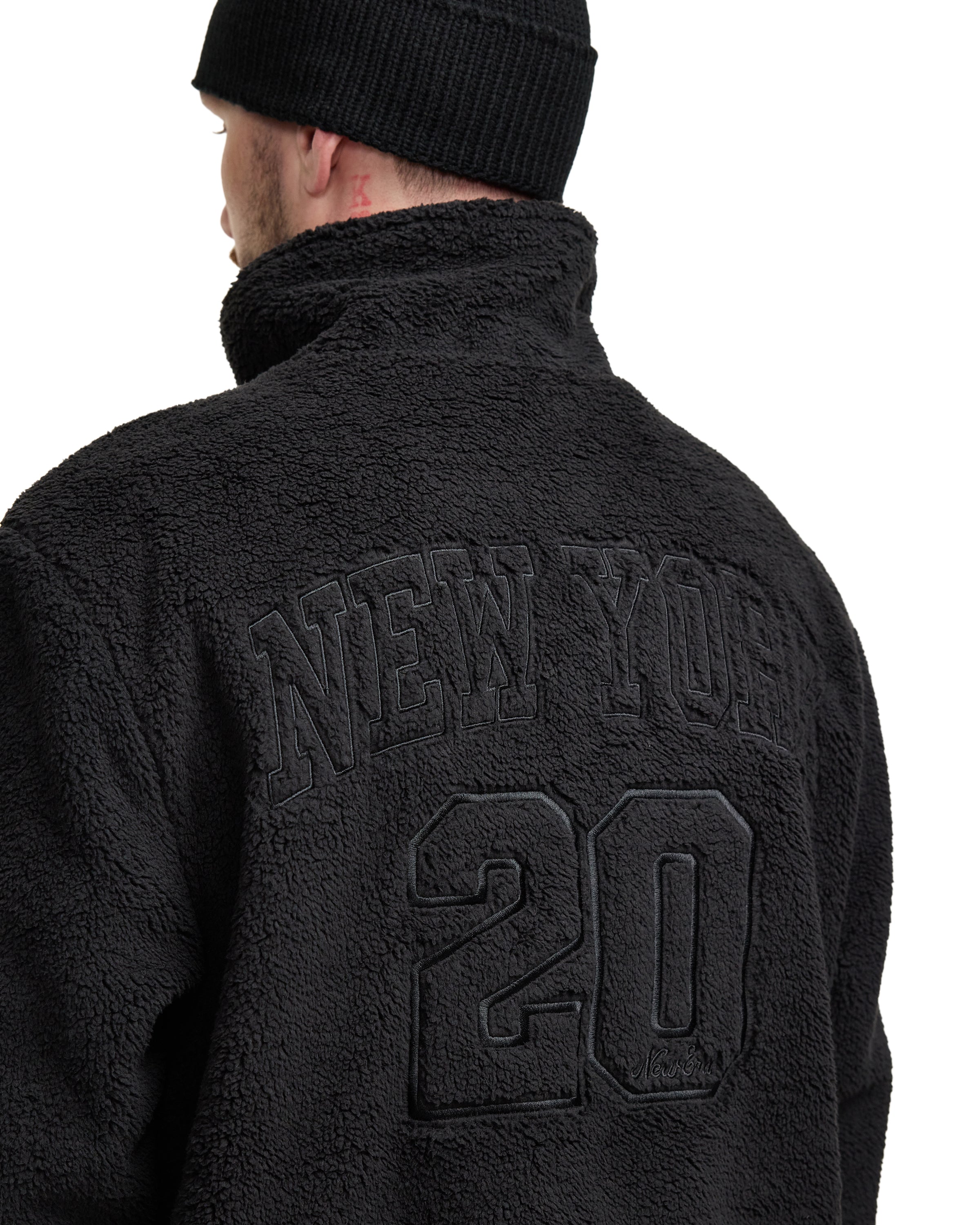 New Era Black Sherpa Jacket