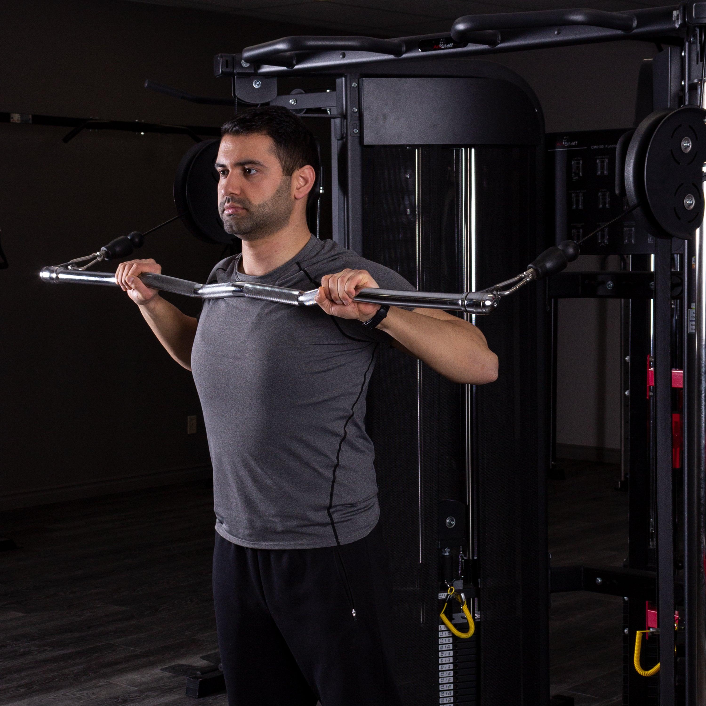 Multi-Purpose EZ Curl Bar - Double Hook