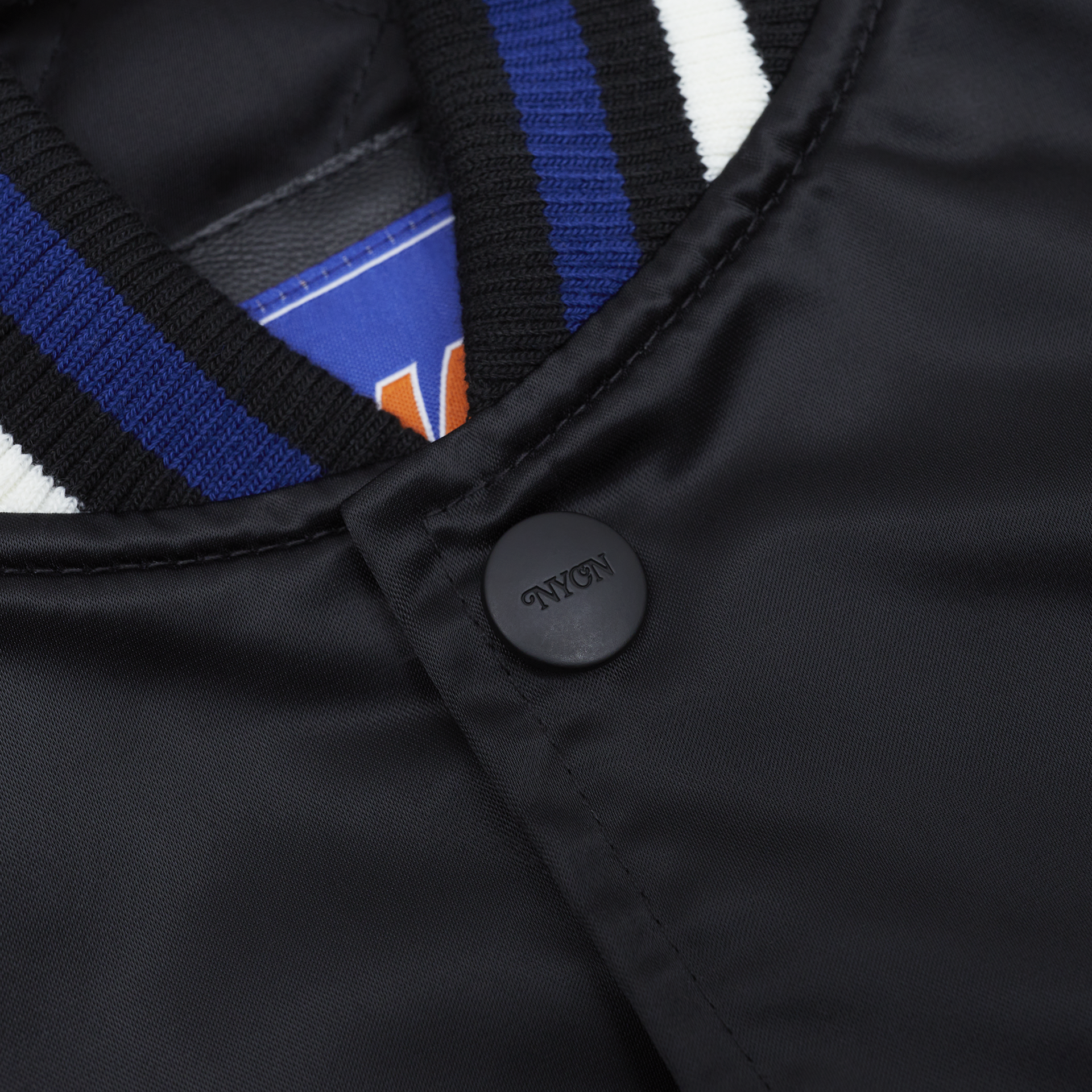 New York or Nowhere x New York Mets Black Varsity Jacket