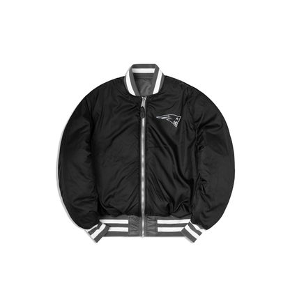 Alpha Industries X New England Patriots Gray MA-1 Bomber Jacket