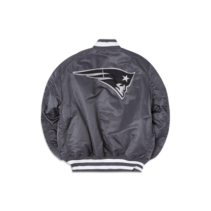 Alpha Industries X New England Patriots Gray MA-1 Bomber Jacket