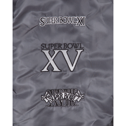 Alpha Industries X Las Vegas Raiders Gray MA-1 Bomber Jacket