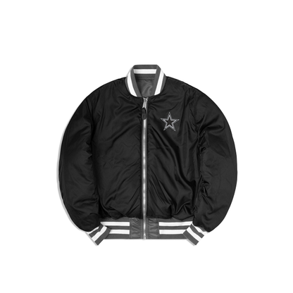Alpha Industries X Dallas Cowboys Gray MA-1 Bomber Jacket