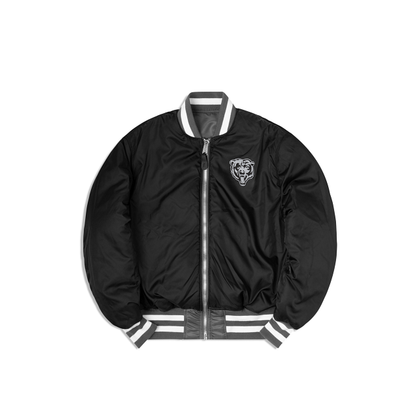 Alpha Industries X Chicago Bears Gray MA-1 Bomber Jacket