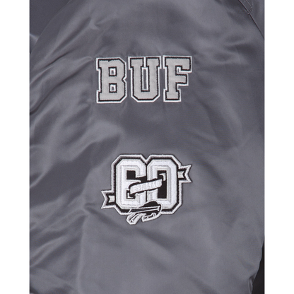 Alpha Industries X Buffalo Bills Gray MA-1 Bomber Jacket