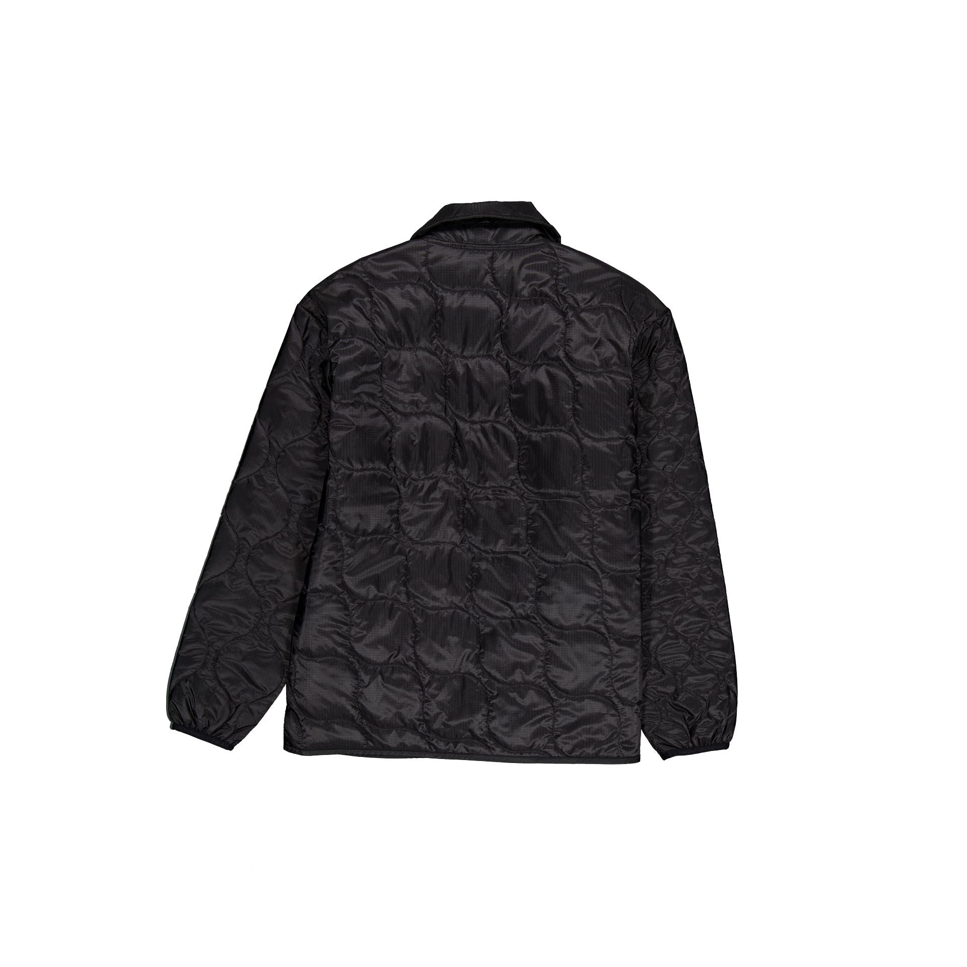 New Era Cap Quilted Button Up Black Jacket