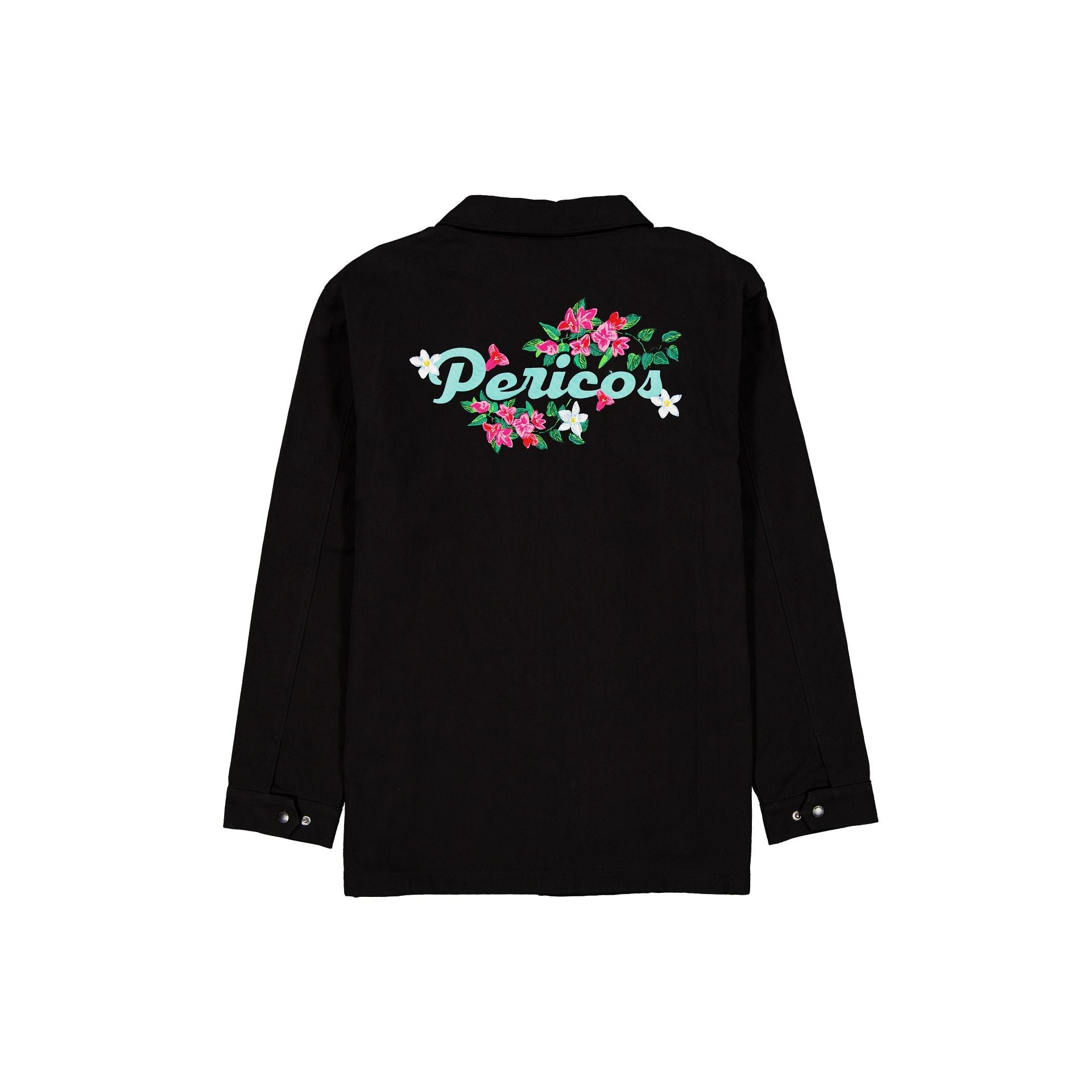 Pericos de Puebla Black Floral Jacket