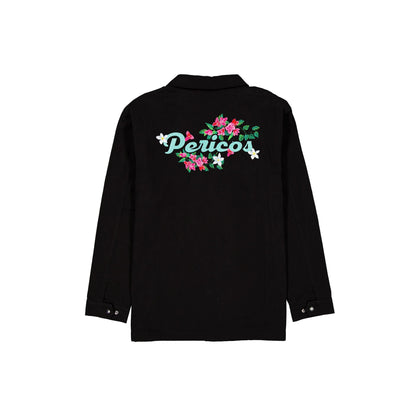 Pericos de Puebla Black Floral Jacket