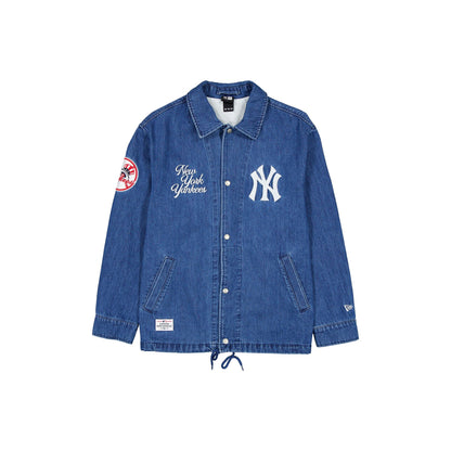 New York Yankees Denim Coach's Jacket