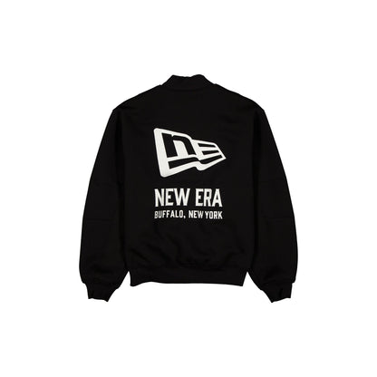 New Era Cap Tech Sweat Black Varsity Jacket
