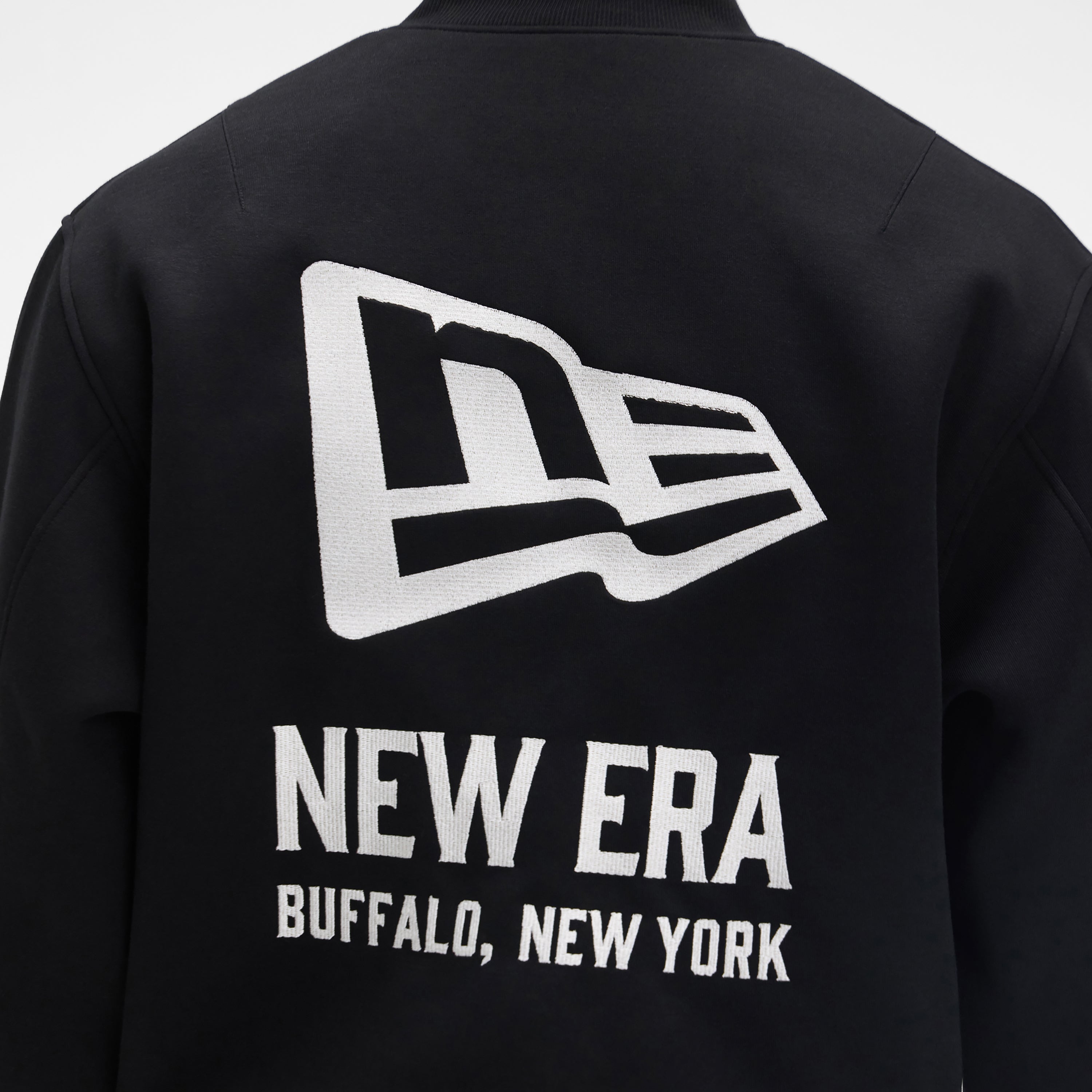 New Era Cap Tech Sweat Black Varsity Jacket