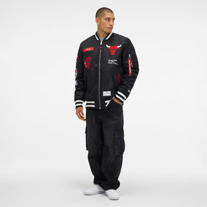 Alpha Industries x Los Angeles Lakers Purple MA-1 Bomber Jacket