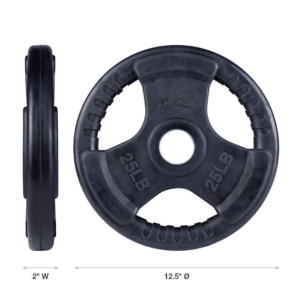 Virgin Rubber Grip Olympic Plates 2 Inch