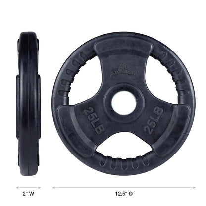 Virgin Rubber Grip Olympic Plates 2 Inch