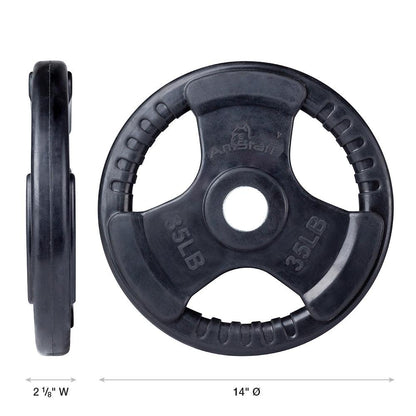 Virgin Rubber Grip Olympic Plates 2 Inch