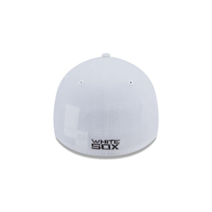 Chicago White Sox Optic White 39THIRTY Stretch Fit Hat