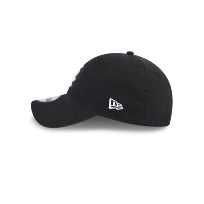 Chicago White Sox Black 9TWENTY Adjustable Hat