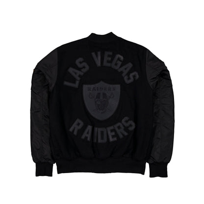Alpha Industries x Las Vegas Raiders MA-1 Wool Varsity Jacket Black
