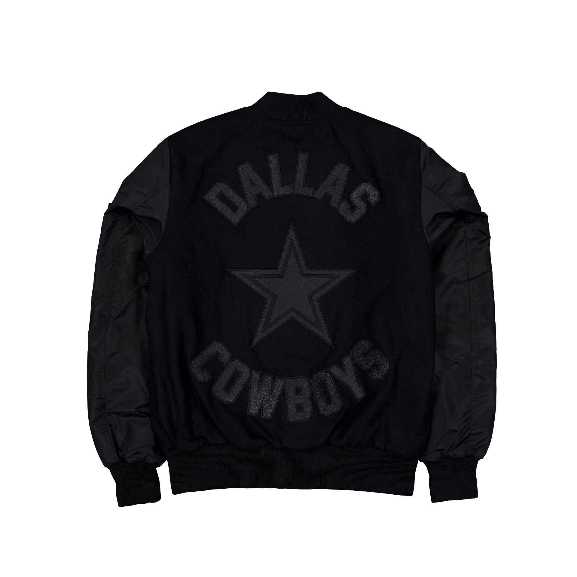 Alpha Industries x Dallas Cowboys MA-1 Wool Varsity Jacket Black