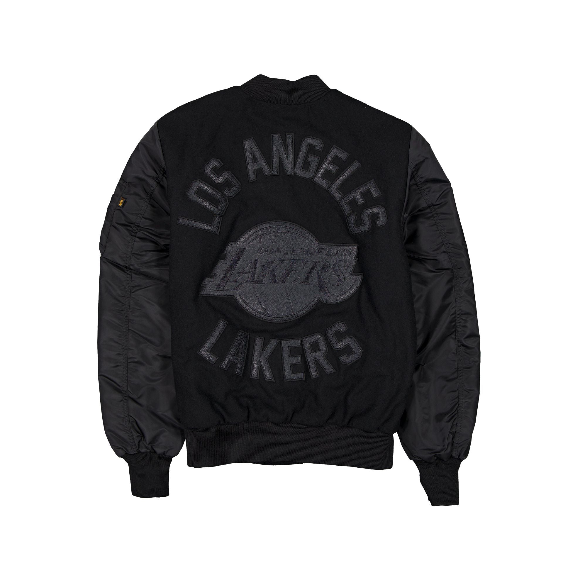 Alpha Industries x Los Angeles Lakers MA-1 Wool Varsity Jacket Black