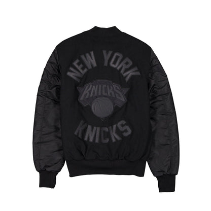 Alpha Industries x New York Knicks MA-1 Wool Varsity Jacket Black