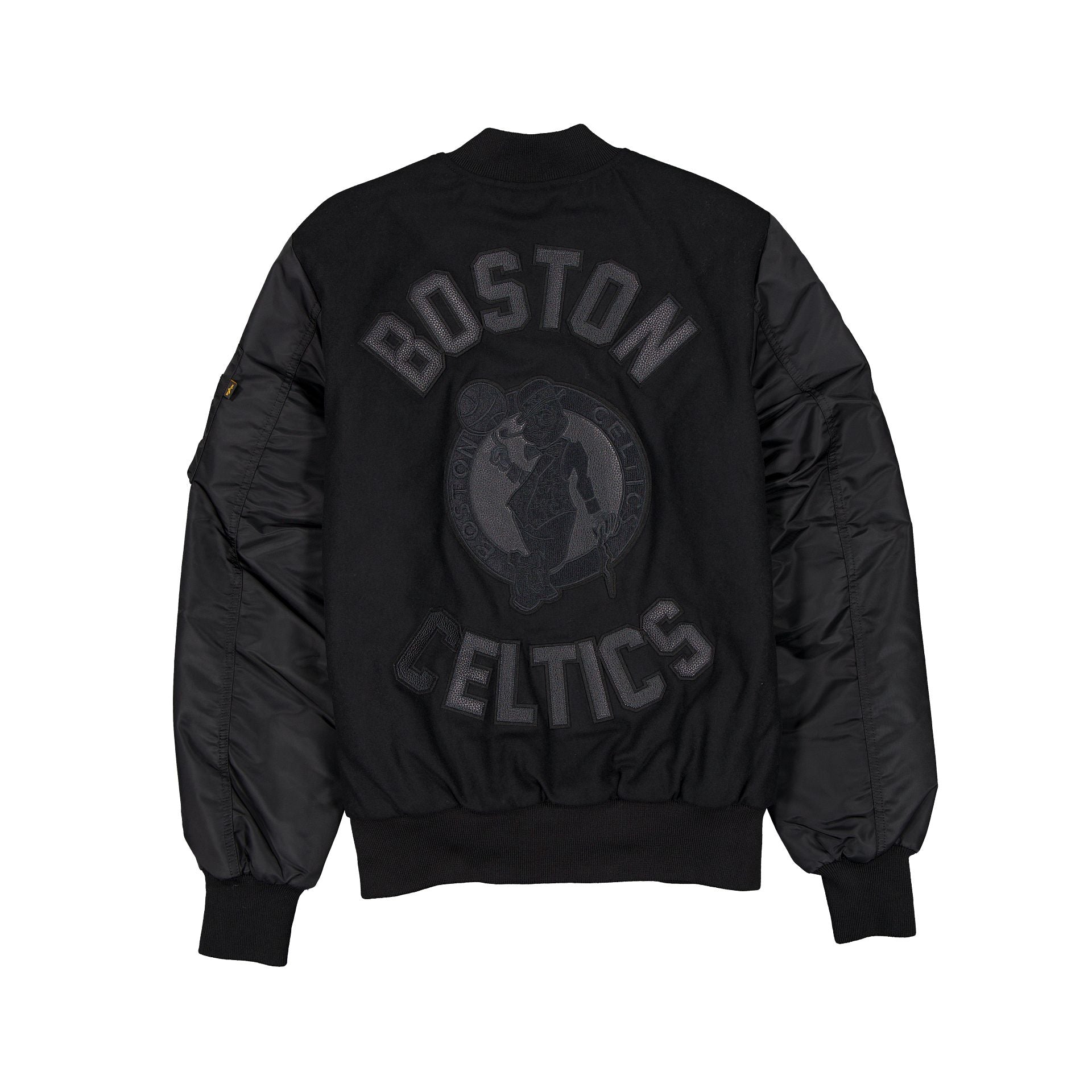 Alpha Industries x Boston Celtics MA-1 Wool Varsity Jacket Black