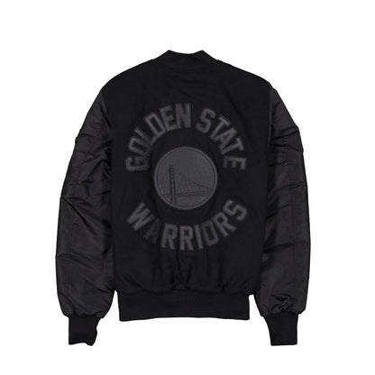 Alpha Industries x Golden State Warriors MA-1 Wool Varsity Jacket Black