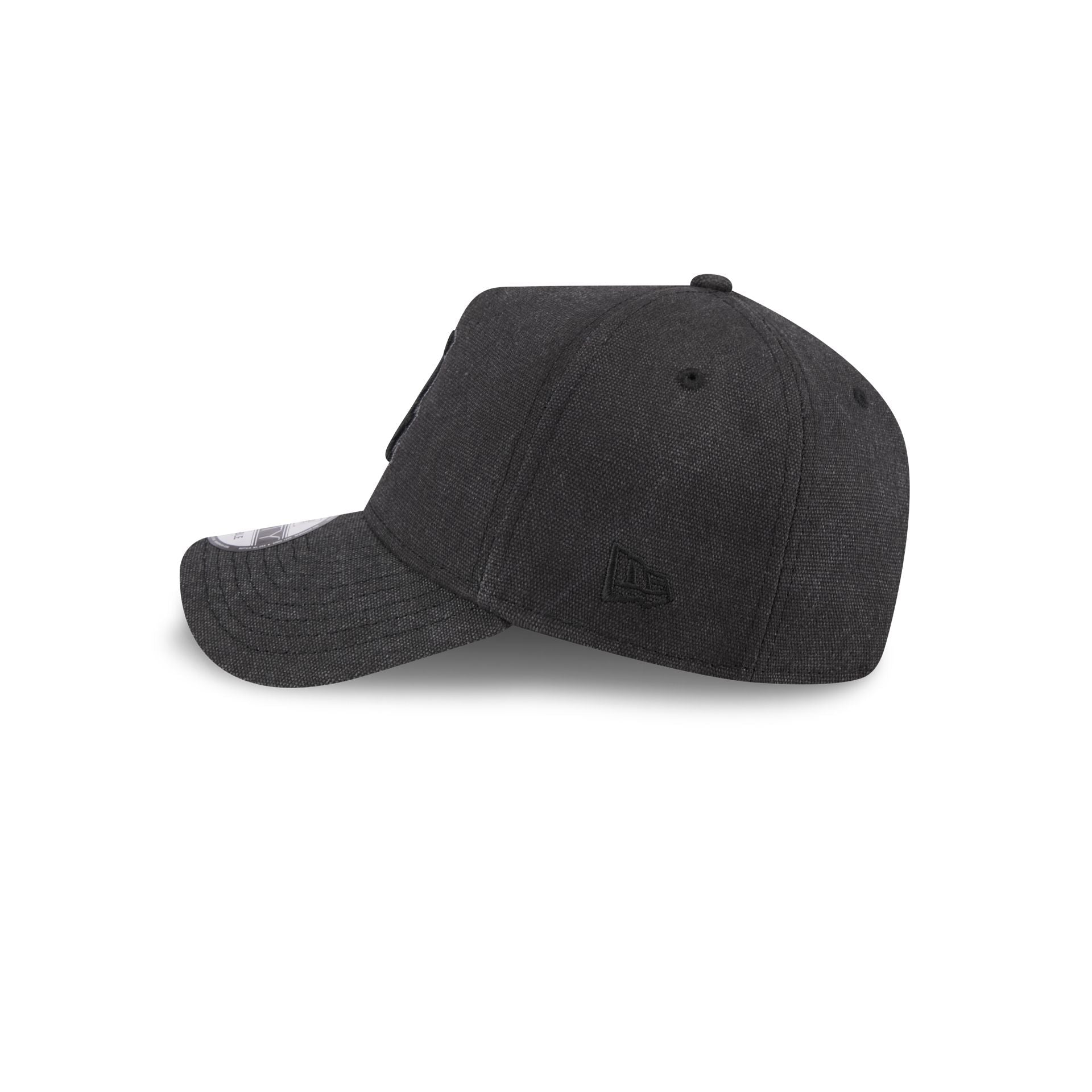 Chicago White Sox Logo Essentials Black 9FORTY A-Frame Snapback Hat