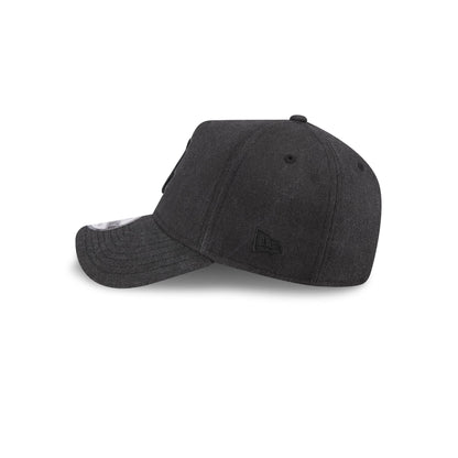 Chicago White Sox Logo Essentials Black 9FORTY A-Frame Snapback Hat