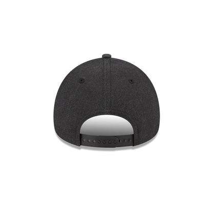 Chicago White Sox Logo Essentials Black 9FORTY A-Frame Snapback Hat